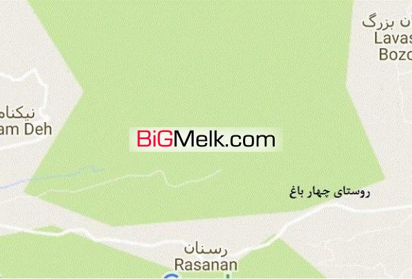زمین185متر2کله4دیواری بافت چهارباغ بابنچاق وپلاک ثبتی محضری | لواسان، روستای چهار باغ (بعد از رسنان)