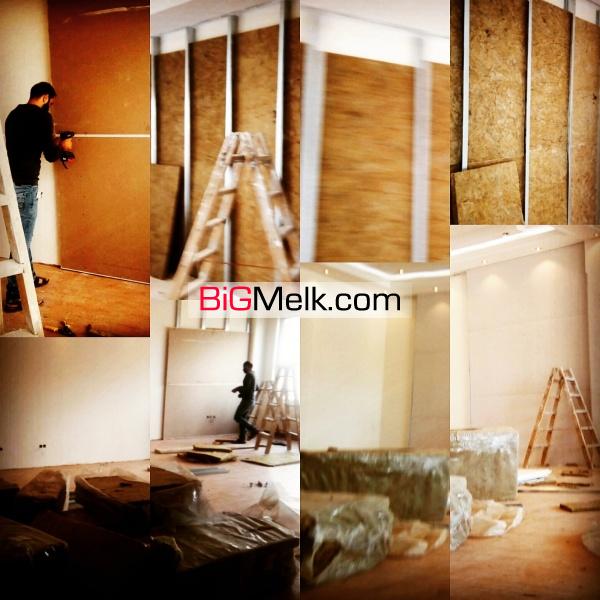 نصاب عایق صوتی دیوار داخلی در کرج