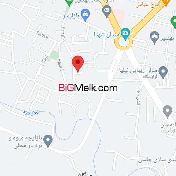 زمین مسکونی ۱۸۰ متر در مرکز شهر بهنمیر