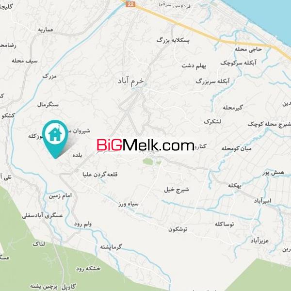 فروش زمین 395 متری در تنکابن